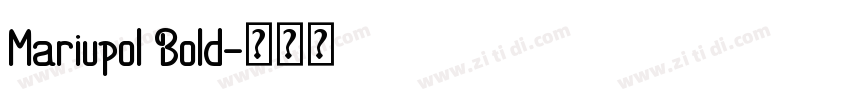 Mariupol Bold字体转换